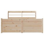 vidaXL Cadre de lit avec tête de lit sans matelas 140x200 cm