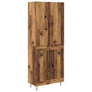 vidaXL Haut Armoire 2 Pièces Bois ancien Bois d'ingénierie