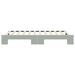 vidaXL Lit de jour avec lit gigogne gris clair 90x200 cm velours
