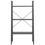 vidaXL Étagère sur pied 3 niveaux Noir 56x35x108 cm