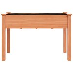 vidaXL Jardinière avec doublure marron 118x59x76 cm bois massif sapin