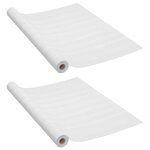 vidaXL Films autoadhésifs pour meubles 2 Pièces Bois blanc 500x90 cm PVC