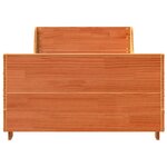 vidaXL Cadre de lit sans matelas cire marron 100x200cm bois pin massif