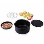 Princess Set d'accessoires de friteuse 10 Pièces 3 2 L Métal et silicone