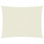 vidaXL Voile de parasol tissu oxford rectangulaire 2 5x4 m crème