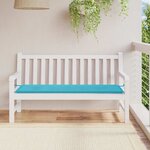 vidaXL Coussin de banc de jardin turquoise 150x50x4 cm tissu oxford