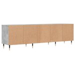 vidaXL Meuble TV gris béton 150x30x44 5 cm bois d'ingénierie