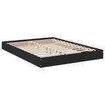 vidaXL Cadre de lit sans matelas noir 120x190 cm bois d'ingénierie