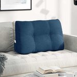 vidaXL Coussin de Dos Bleu 80 x 24 x 50 cm tissu