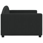 vidaXL Lit de repos noir 90x190 cm tissu