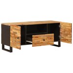 vidaXL Meuble TV Marron 105 x 33 x 46 cm Bois de mangue massif