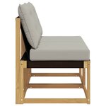 vidaXL 2 Pièce Sofa de milieu extérieur