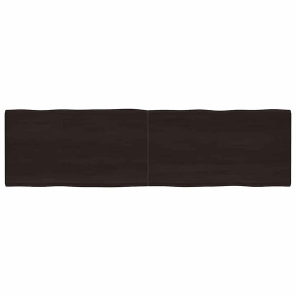 vidaXL Dessus de table bois massif traité bordure assortie