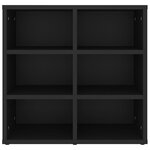 vidaXL Armoire à chaussures noir 52 5x30x50 cm