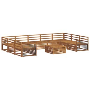 vidaXL Ensembles de canapés 10 Pièces Naturel Bois d'Acacia Massif
