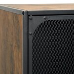 vidaXL Armoires de rangement 2 Pièces Marron 72x36x82 cm Métal et MDF