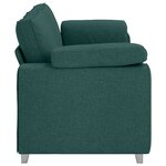 vidaXL Canapé 3 places vert foncé de 178 cm