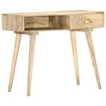 vidaXL Table console 90x45x75 cm bois de manguier massif