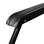 Vidaxl chaise longue pliable 2 pcs avec repose-pied acier noir