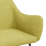 Vidaxl chaise à bascule vert tissu