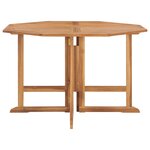 vidaXL Mobilier à dîner d'extérieur pliable 7 Pièces Bois solide de teck