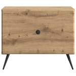 vidaXL Table basse Chêne artisanal 49 x 50 x 40 cm Bois d'ingénierie