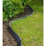 Nature Bordure de jardin 15 cm x 40 m 3 mm Gris