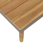 vidaXL Salon de jardin 4Pièces et coussins Bois d'acacia solide Marron
