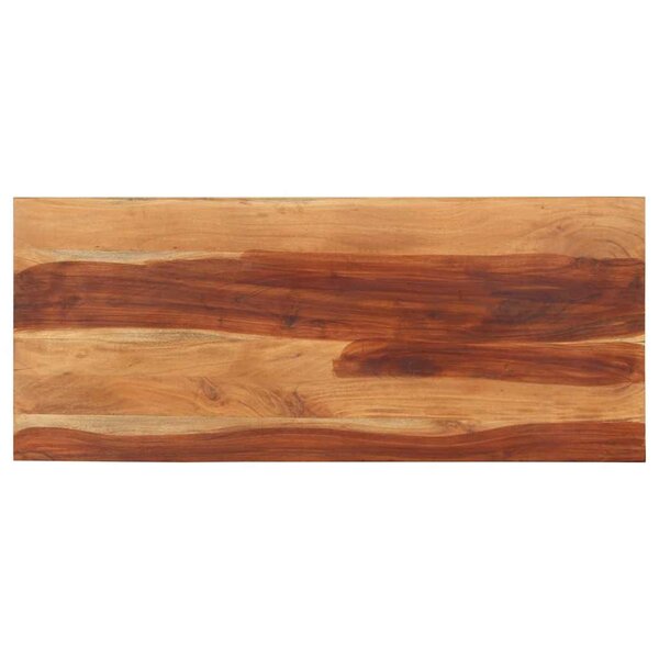 vidaXL Dessus de table 140x60x(2 5-2 7) cm Bois massif d'acacia