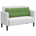vidaXL Coussin de Dos Vert clair 140 x 24 x 50 cm Velours