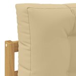 vidaXL Ensemble de canapés d'extérieur 7 pc Blanc et Beige Polyester