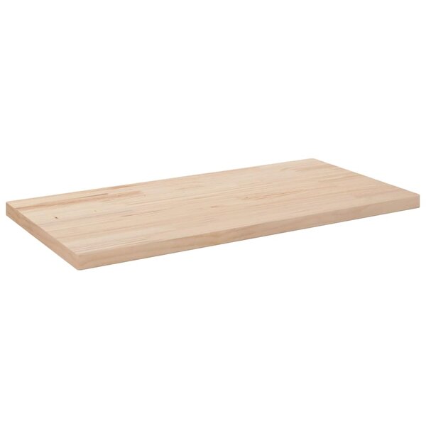 vidaXL Dessus de table 80x40x2 5 cm bois de pin massif rectangulaire