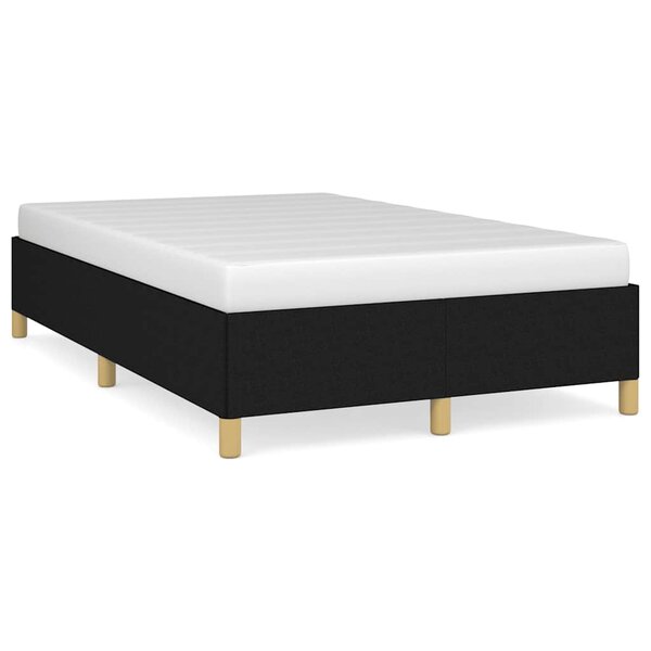 vidaXL Cadre de lit sans matelas noir 120x190 cm tissu