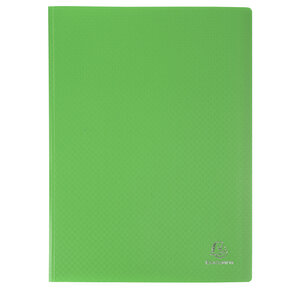 Protège-documents En Polypropylène 5/10e Opak Pochettes Cristal 160 Vues - A4 - Vert Clair - X 8 - Exacompta