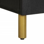 vidaXL Buffet noir 60x33x75 cm bois d'ingénierie