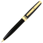 Stylo personnalisé initiale Black & Gold - Lettre M - Draeger