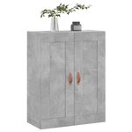 vidaXL Armoire murale gris béton 69 5x34x90 cm bois d'ingénierie