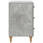 vidaXL Cabinet de chevet avec tiroir Gris béton 43 x 41 x 66 5 cm