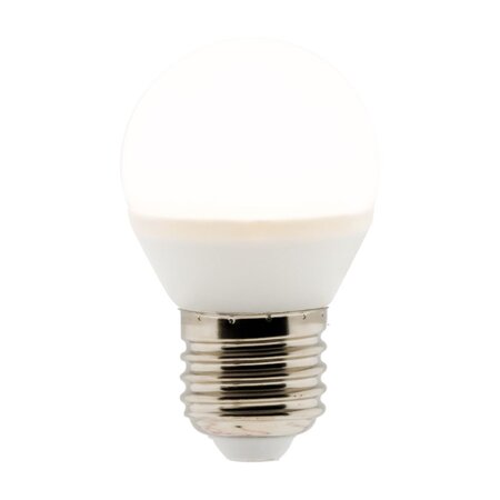 Ampoule LED sphérique E27 - 5.2W - Blanc chaud - 470 Lumen - 2700K - A++ - Zenitech