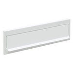 Entrée de boîte aux lettres en acier pour porte  mur  C-603  23 x 3 cm  Blanc