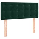 vidaXL Sommier à lattes de lit avec matelas vert foncé 120x190 cm