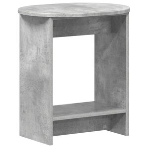vidaXL Table d'appoint Gris béton 50 x 39 5 x 55 cm Bois d'ingénierie