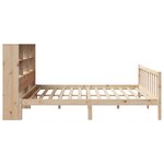 vidaXL Lit bibliothèque sans matelas 180x200 cm bois massif de pin