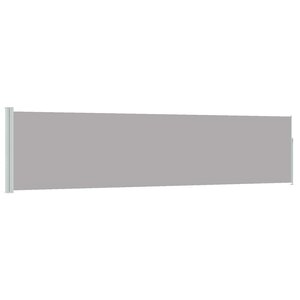 vidaXL Auvent latéral rétractable de patio 120x500 cm Gris