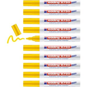 Marqueur Peinture 8750 Spécial Industrie Jaune 2-4 mm x 10 EDDING