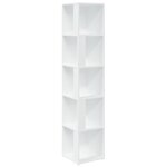 vidaXL Armoire d'angle Blanc 33x33x164 5 cm Bois d'ingénierie