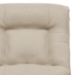 Vidaxl fauteuil inclinable électrique crème tissu microfibre