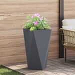 vidaXL Jardinière Anthracite 40 x 40 x 75 cm Acier