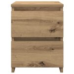 vidaXL Tables de chevet 2 Pièces chêne artisanal bois d'ingénierie