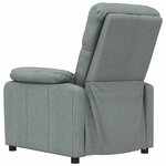 vidaXL Fauteuil inclinable Gris foncé Tissu
